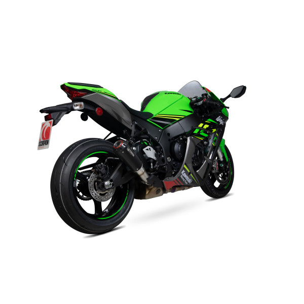 Scorpion Exhaust Kawasaki Ninja ZX-10R / ZX-10RR / ZX-10R SE 2016 - 2020 Red Power Slip-On Black Ceramic Coated Sleeve
